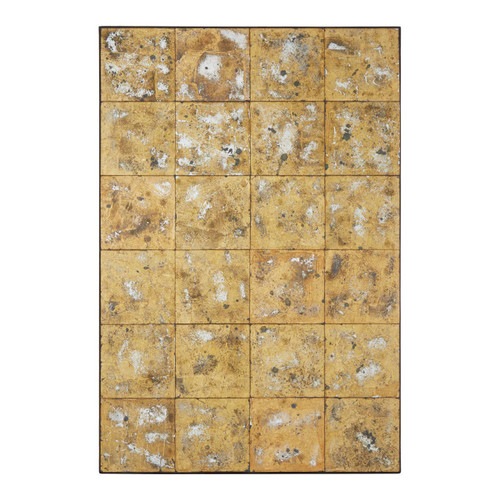Riza Gold Finish Frame Wall Mirror