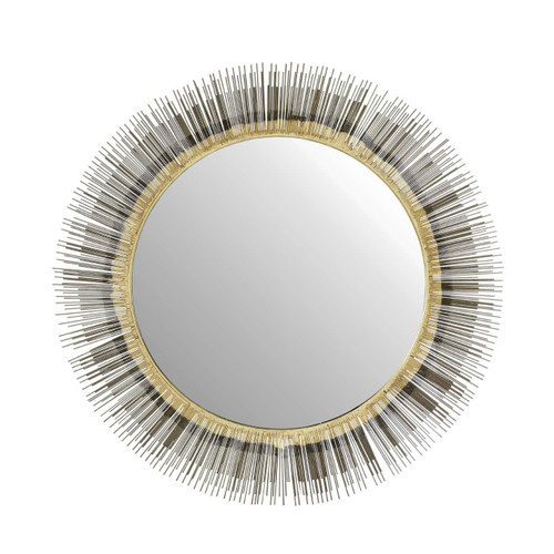 Templar Brass Finish Iron Wall Mirror