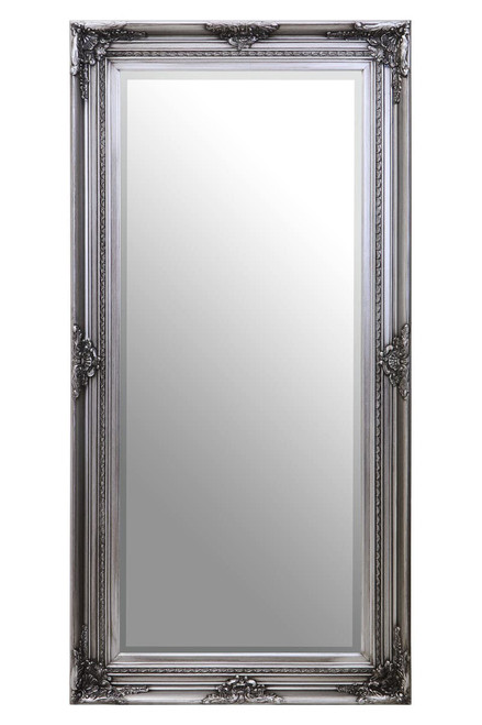 Lori Silver Wooden Frame Wall Mirror