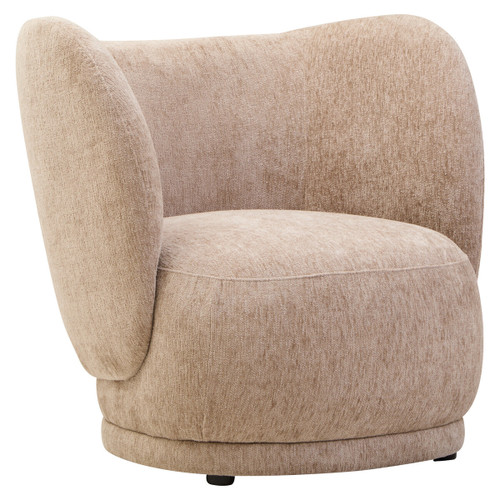 Delray Deep Stone Chenille Curved Chair Delray Deep Stone Chenille Curved Chair