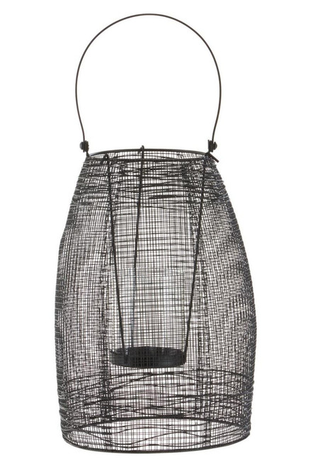 Trento Black Finish Small Lantern