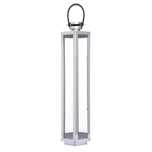 Herber Large Silver Finish Lantern