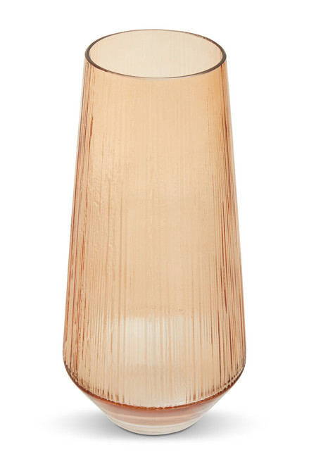 Esma Large Light Amber Glass Vase Esma Large Light Amber Glass Vase