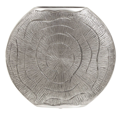 Silva Large Oak Effect Silver Vase