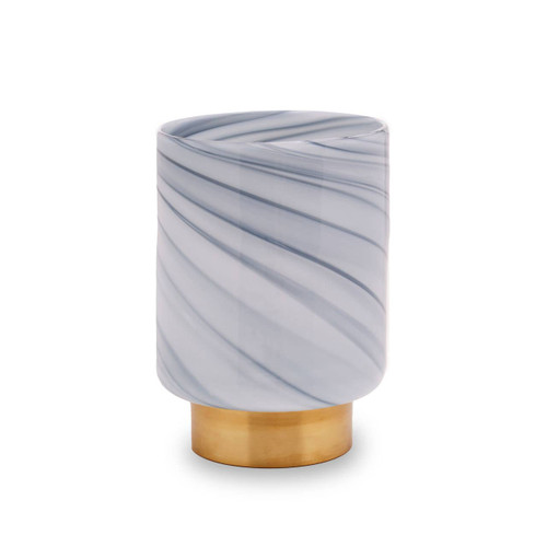 Cleo small grey glass vase