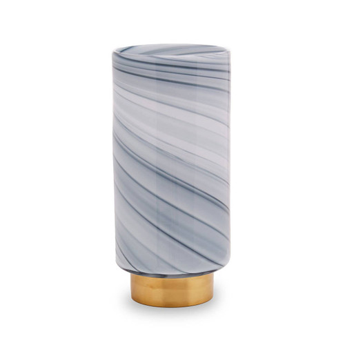 Cleo large grey glass vase