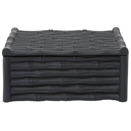 Hiba Large Black Finish Trinket Box
