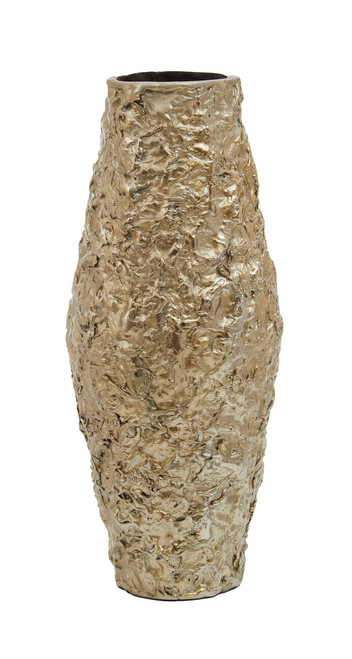 Akola Gold Textured Small Metal Vase