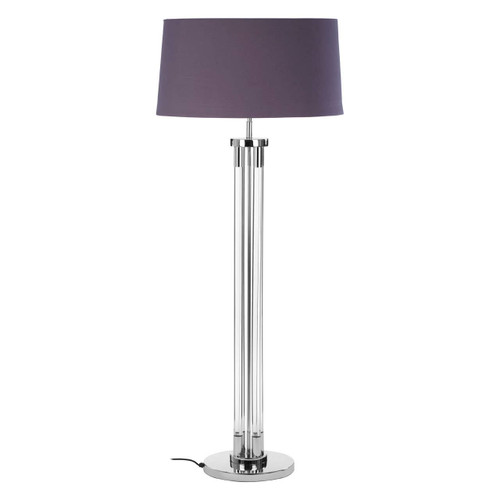 Skye Tall Acrylic / Tubular Base Floor Lamp