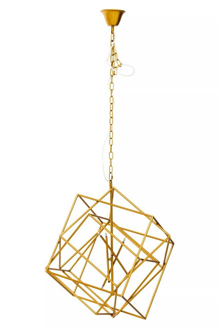 Kamara Brass Finish Six Bulb Pendant Light