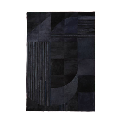 Safira Small Black and Grey Deco Rug