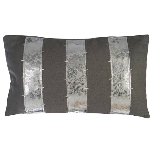 Kensington Townhouse Grey and Silver Cushion