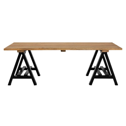 Hampstead Pine Wood & Iron Coffee Table