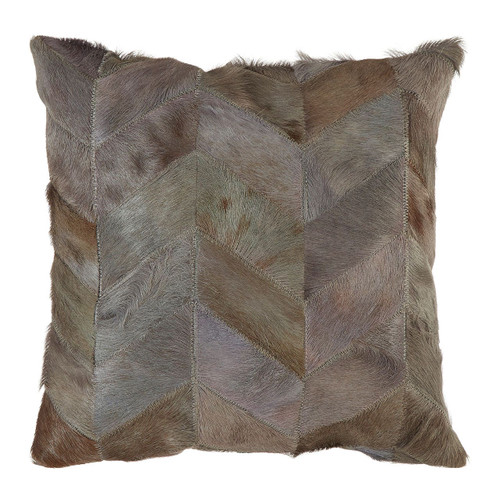 Safira Light Grey Patchwork Cushion Cover
