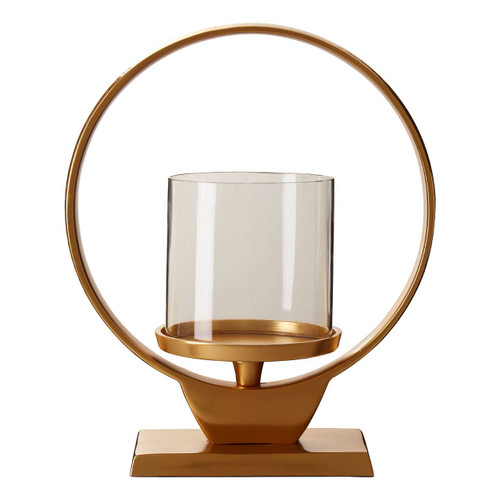 Cirqua Small Gold Candle Holder