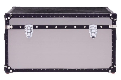 Kensington Townhouse Black And White Genuine Cowhide Storage Trunk