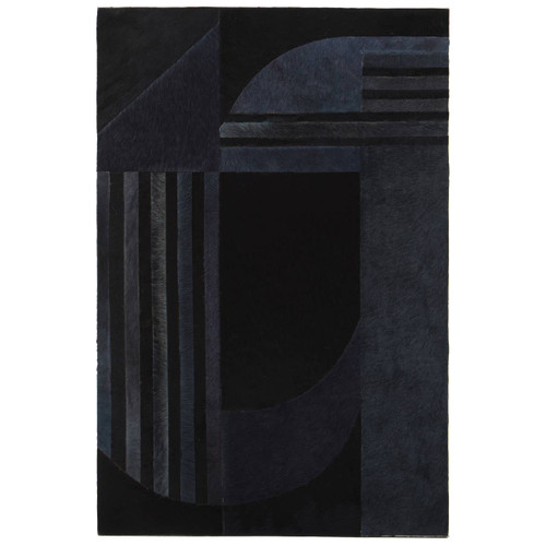 Safira Grey and Black Deco Print Wall Art
