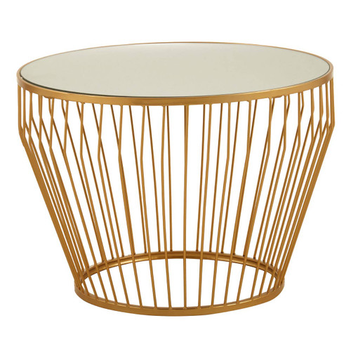 Avantis Gold Finish Tapered Design Side Table