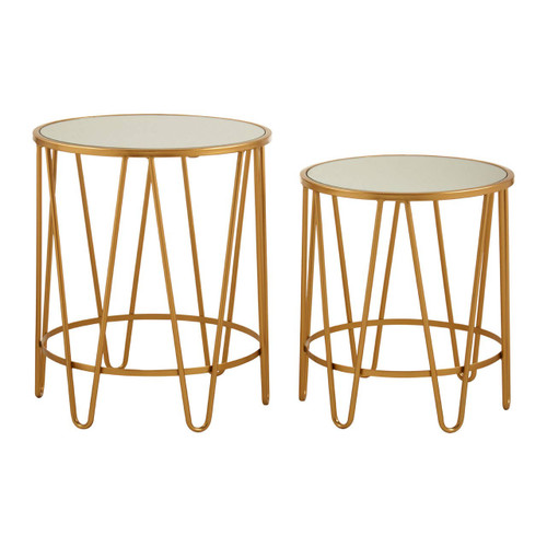 Avantis Set of 2 Haripin Design Side Tables