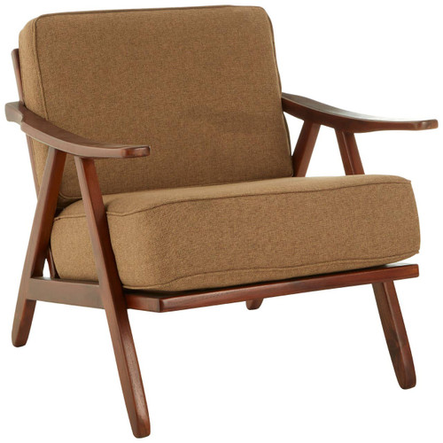 Kendari Teak Wood And Fabric Chair