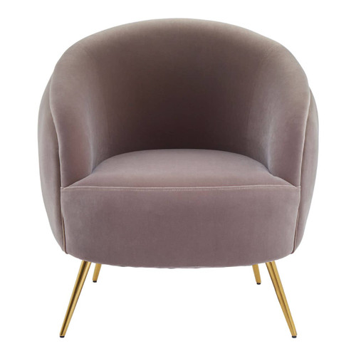 Manhattan Mink Velvet  Armchair
