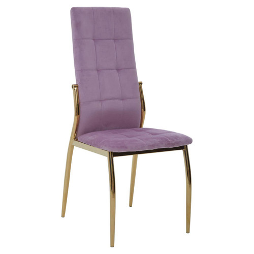 Tamzin Pink Velvet High Back Dining Chair