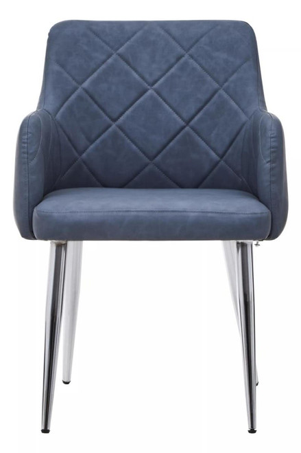 Tamzin Dark Grey And Chrome Dining Chair