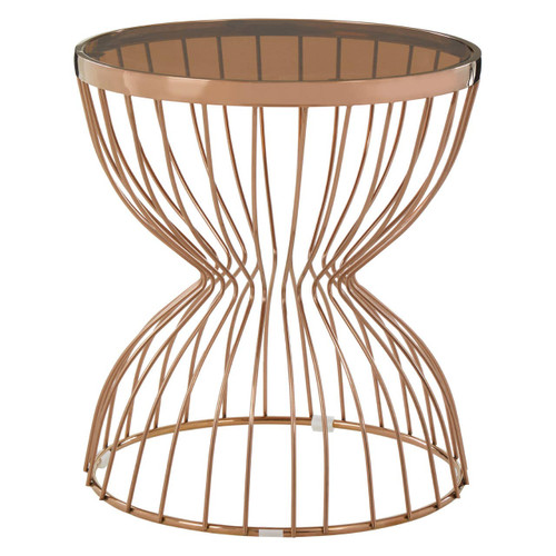Tula Round Hourglass Base Side Table