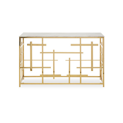 Aprilia White Marble Console Table