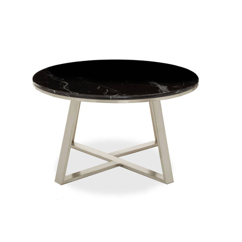 Alvaro Coffee Table with Black Marble Top
