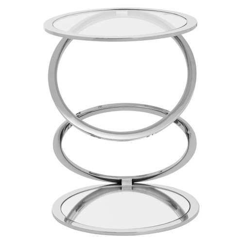 Oria Clear Glass End Table