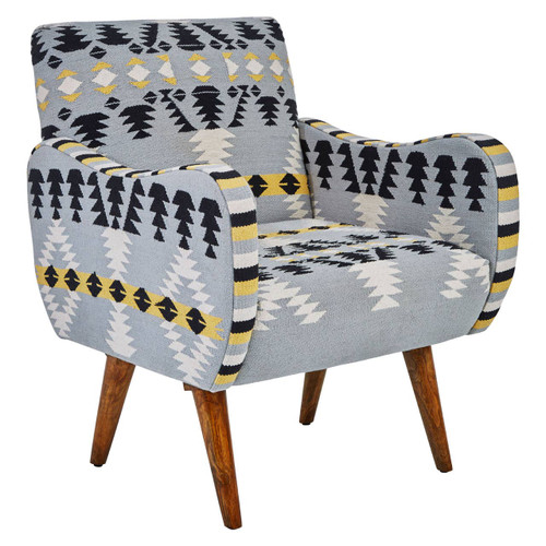 Cefena Chair with Multi-coloured Upholstery