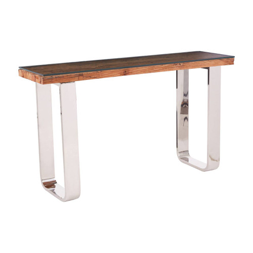 Kerala Natural U-Shaped Base Console Table