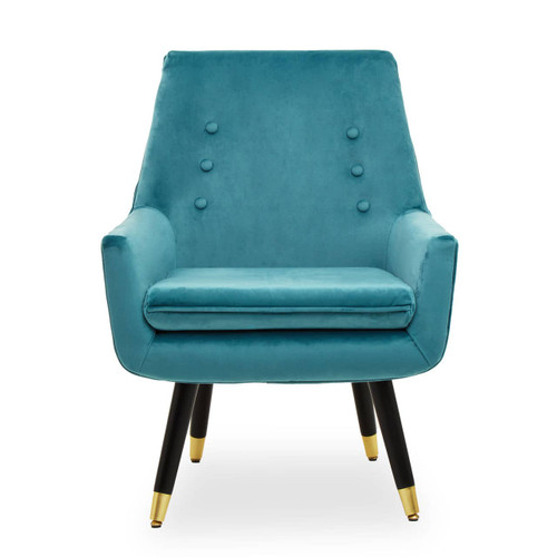 Sara Green Velvet Armchair