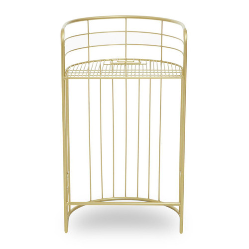 Rabia Gold Finish Lounge Chair