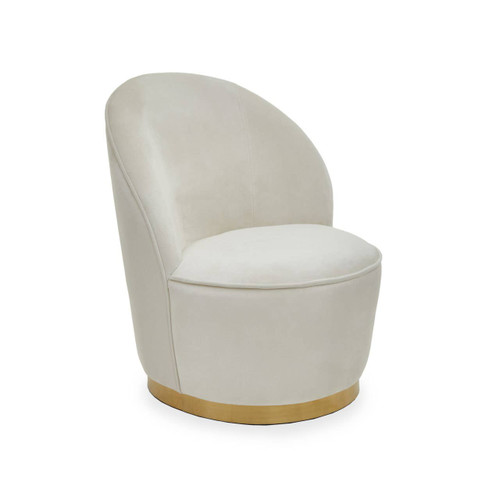 Kids Tamra Gold Base Velvet Chair