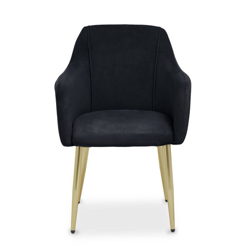 Darcy Black Velvet Dining Chair
