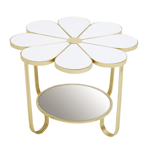 Jodie White Top Petal Shape Table Jodie White Top Petal Shape Table