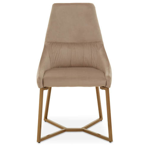 Vieste Mink Velvet Dinner Chair