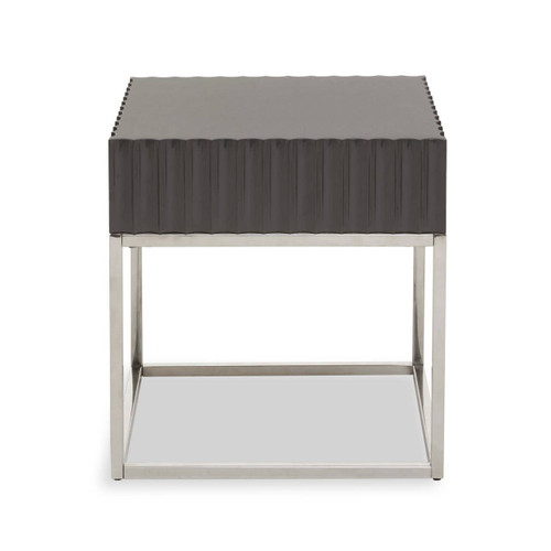 Genoa Grey Finish End Table