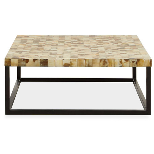 Obra Cream Shell Square Coffee Table