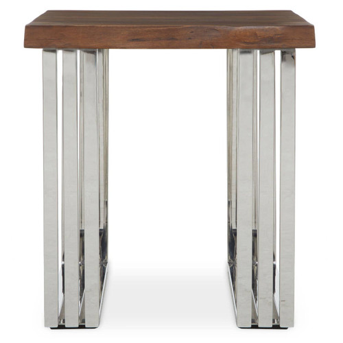 Hampstead Natural and Silver Small Console Table