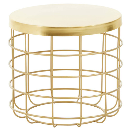 Pali Gold Iron Round Side Table