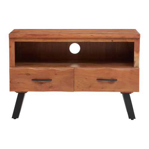 Nashik Two Drawer Acacia Media Unit