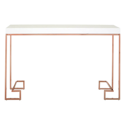 Allure Console Table with Rose Gold Legs