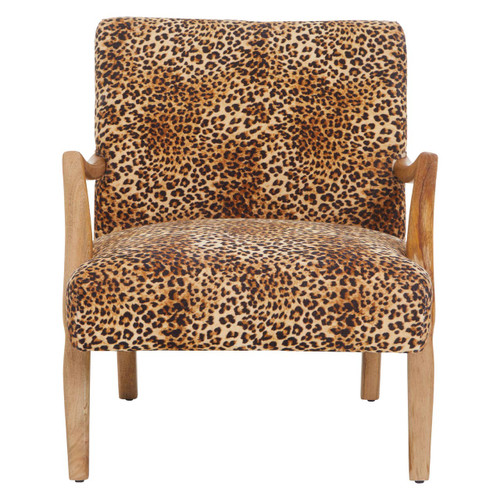 Cefena Leopard Print Chair