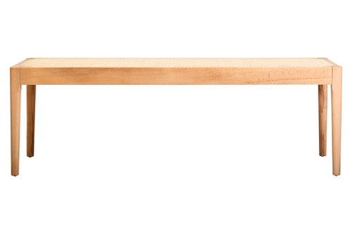 Cebu Natural Cane and Beech Wood Bench