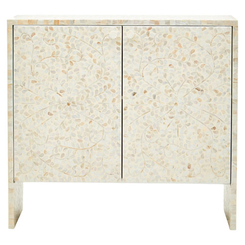 Obra Flower White Mother Of Pearl Cabinet