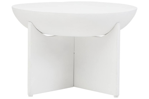 Walsa Whitewash Mango Wood Round Coffee Table