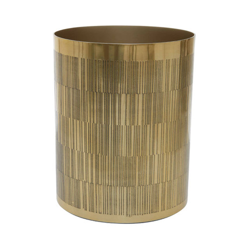 Allegra Gold Finish Aluminium Waste Bin